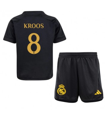 Real Madrid Toni Kroos #8 Kolmas Pelipaita Lasten 2023-24 Lyhyet Hihat (+ Lyhyet housut)